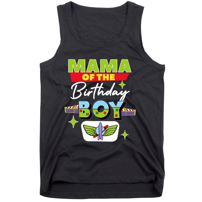 Mama Of The Birthday Boy Toy Funny Story Family Tank Top