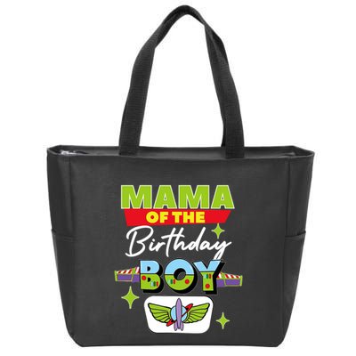 Mama Of The Birthday Boy Toy Funny Story Family Zip Tote Bag