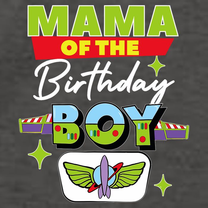 Mama Of The Birthday Boy Toy Funny Story Family Vector Backpack