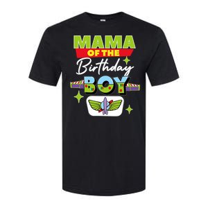 Mama Of The Birthday Boy Toy Funny Story Family Softstyle CVC T-Shirt