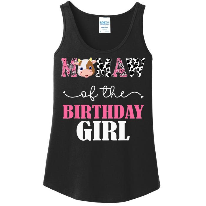 Mamaw Of The Birthday For Girl Cow Farm 1st Birthday Cow Ladies Essential Tank