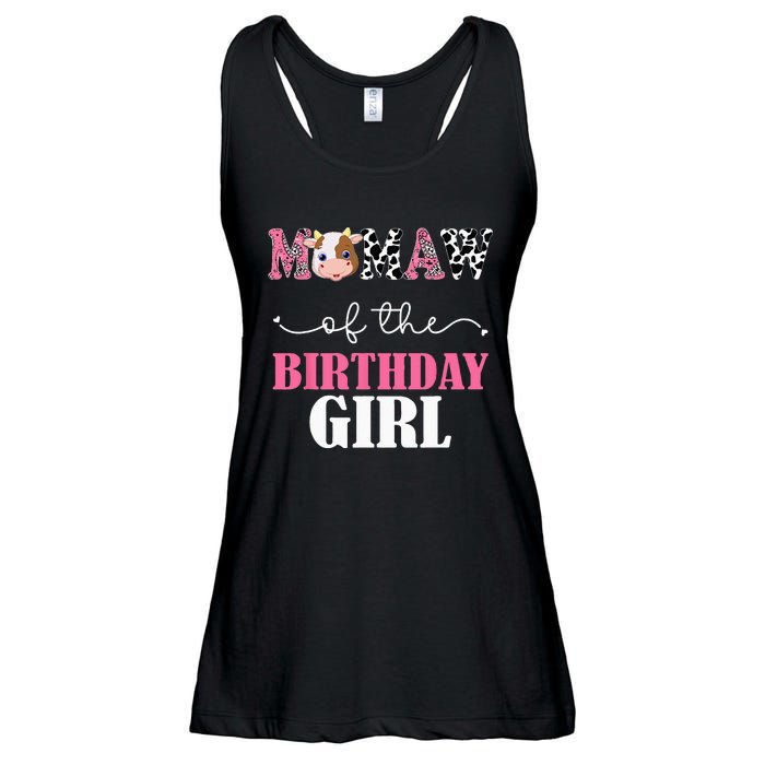 Mamaw Of The Birthday For Girl Cow Farm 1st Birthday Cow Ladies Essential Flowy Tank