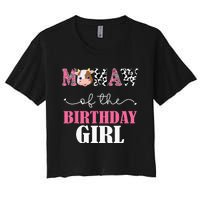 Mamaw Of The Birthday For Girl Cow Farm 1st Birthday Cow Women's Crop Top Tee