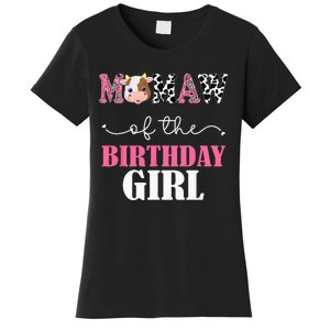 Mamaw Of The Birthday For Girl Cow Farm 1st Birthday Cow Women's T-Shirt