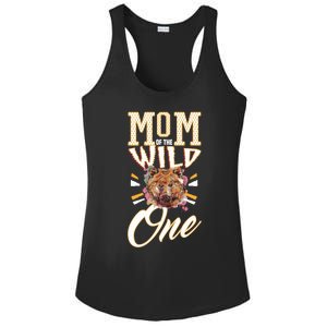 Mom Of The Wild One Mama Of The Wild One 1th Birthday Gift Ladies PosiCharge Competitor Racerback Tank