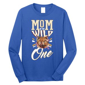 Mom Of The Wild One Mama Of The Wild One 1th Birthday Gift Long Sleeve Shirt