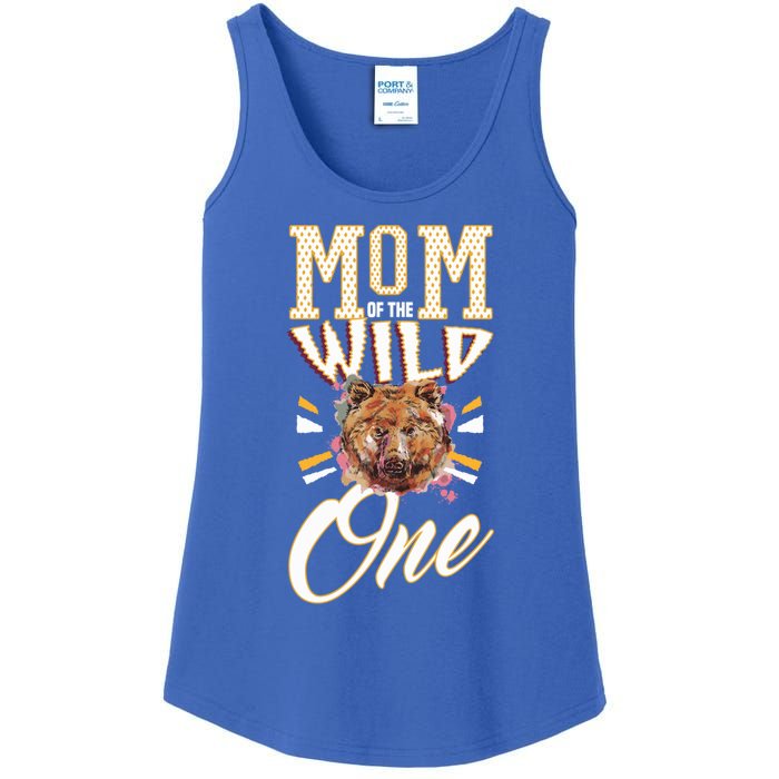 Mom Of The Wild One Mama Of The Wild One 1th Birthday Gift Ladies Essential Tank