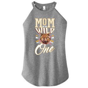 Mom Of The Wild One Mama Of The Wild One 1th Birthday Gift Women's Perfect Tri Rocker Tank