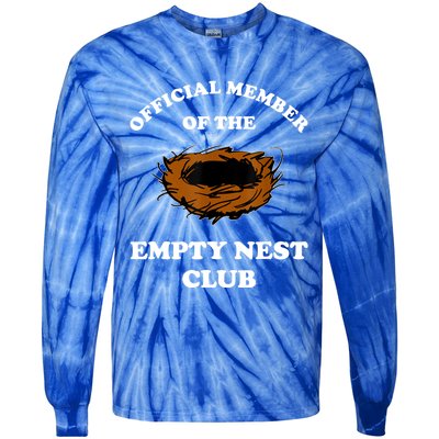 Member Of The Empty Nest Club Funny Empty Nester Tie-Dye Long Sleeve Shirt