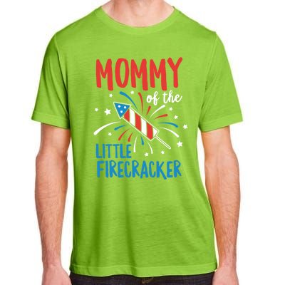 Mommy Of The Little Firecracker Pregnancy Announcet Gift Adult ChromaSoft Performance T-Shirt