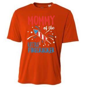 Mommy Of The Little Firecracker Pregnancy Announcet Gift Cooling Performance Crew T-Shirt