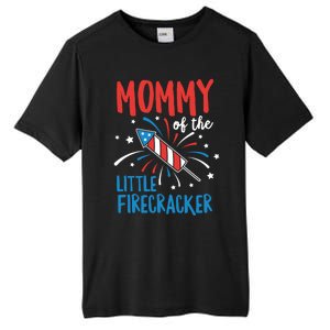 Mommy Of The Little Firecracker Pregnancy Announcet Gift Tall Fusion ChromaSoft Performance T-Shirt