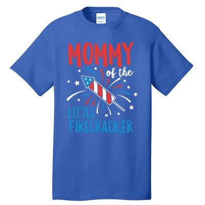 Mommy Of The Little Firecracker Pregnancy Announcet Gift Tall T-Shirt