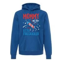 Mommy Of The Little Firecracker Pregnancy Announcet Gift Premium Hoodie