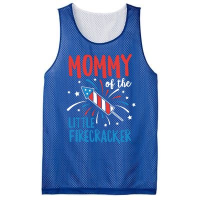 Mommy Of The Little Firecracker Pregnancy Announcet Gift Mesh Reversible Basketball Jersey Tank