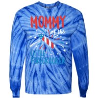 Mommy Of The Little Firecracker Pregnancy Announcet Gift Tie-Dye Long Sleeve Shirt