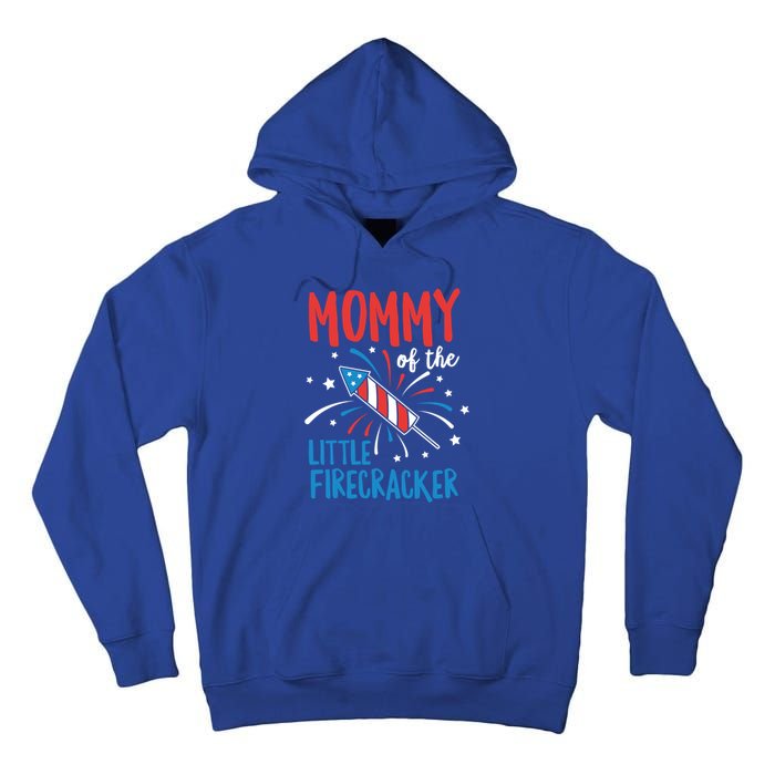 Mommy Of The Little Firecracker Pregnancy Announcet Gift Tall Hoodie