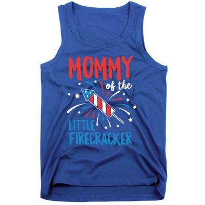 Mommy Of The Little Firecracker Pregnancy Announcet Gift Tank Top