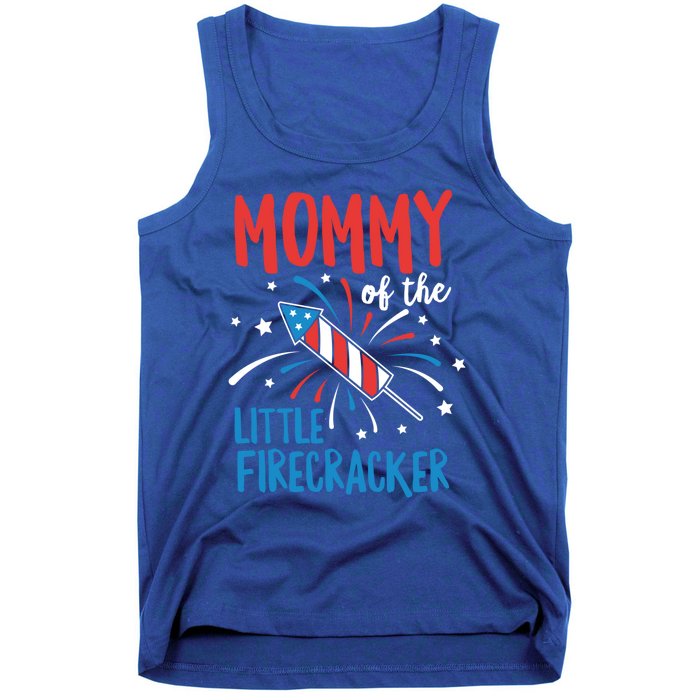 Mommy Of The Little Firecracker Pregnancy Announcet Gift Tank Top