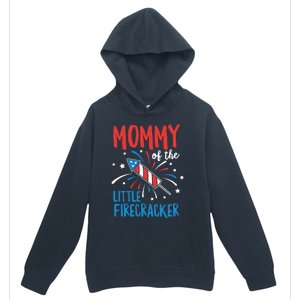 Mommy Of The Little Firecracker Pregnancy Announcet Gift Urban Pullover Hoodie