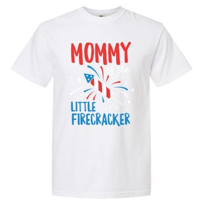 Mommy Of The Little Firecracker Pregnancy Announcet Gift Garment-Dyed Heavyweight T-Shirt