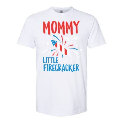 Mommy Of The Little Firecracker Pregnancy Announcet Gift Softstyle CVC T-Shirt