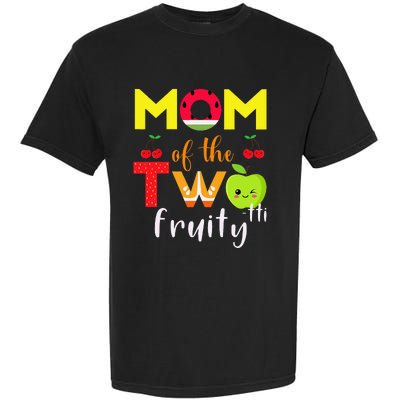 Mom Of the Twotti Frutti 2nd Birthday Party Fruit Themed Garment-Dyed Heavyweight T-Shirt