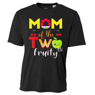 Mom Of the Twotti Frutti 2nd Birthday Party Fruit Themed Cooling Performance Crew T-Shirt