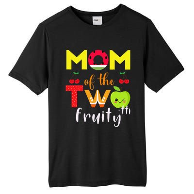 Mom Of the Twotti Frutti 2nd Birthday Party Fruit Themed Tall Fusion ChromaSoft Performance T-Shirt