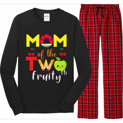 Mom Of the Twotti Frutti 2nd Birthday Party Fruit Themed Long Sleeve Pajama Set