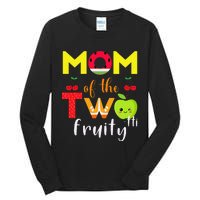 Mom Of the Twotti Frutti 2nd Birthday Party Fruit Themed Tall Long Sleeve T-Shirt