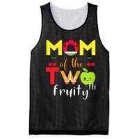 Mom Of the Twotti Frutti 2nd Birthday Party Fruit Themed Mesh Reversible Basketball Jersey Tank