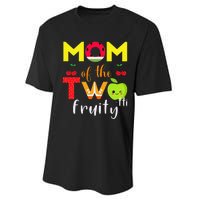 Mom Of the Twotti Frutti 2nd Birthday Party Fruit Themed Performance Sprint T-Shirt