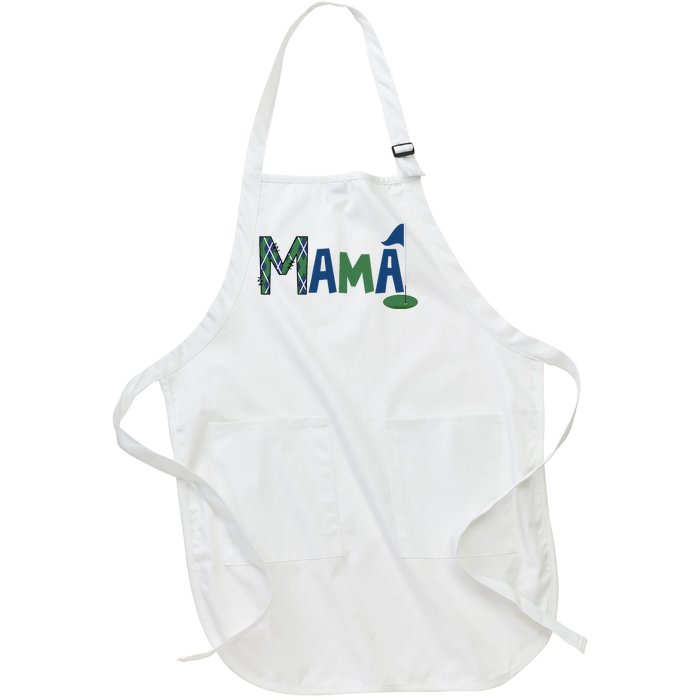 Mama Of The Birthday Boy Hole In One Golf Sport Matching Full-Length Apron With Pockets