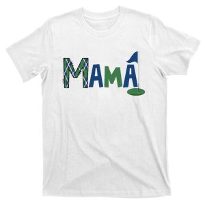 Mama Of The Birthday Boy Hole In One Golf Sport Matching T-Shirt