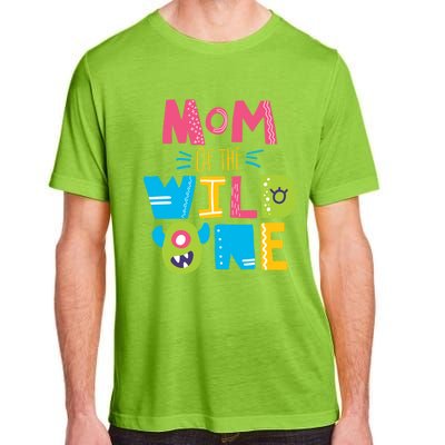 Mom Of The Wild One Year Old First Birthday Gift Adult ChromaSoft Performance T-Shirt