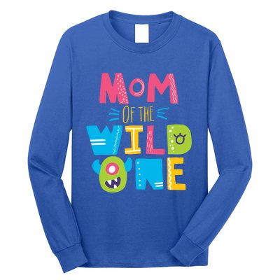 Mom Of The Wild One Year Old First Birthday Gift Long Sleeve Shirt