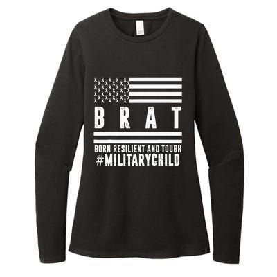 Month Of The Military Child BRAT Born Resilient And Tough Womens CVC Long Sleeve Shirt