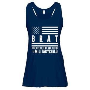 Month Of The Military Child BRAT Born Resilient And Tough Ladies Essential Flowy Tank