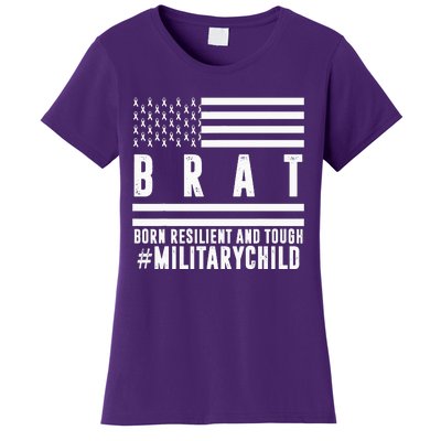 Month Of The Military Child BRAT Born Resilient And Tough Women's T-Shirt