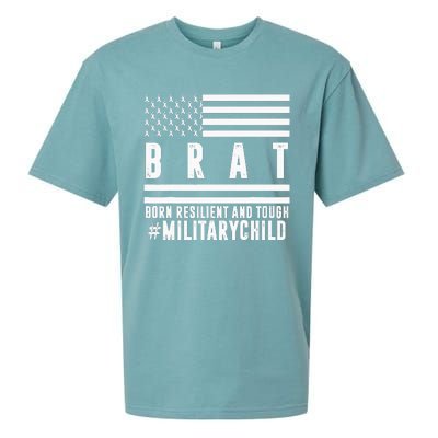 Month Of The Military Child BRAT Born Resilient And Tough Sueded Cloud Jersey T-Shirt