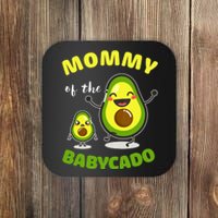 Mommy Of The Babycado Avocado Family Matching Gift Coaster