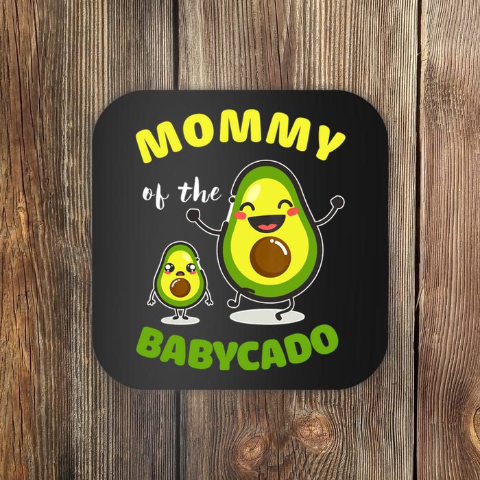 Mommy Of The Babycado Avocado Family Matching Gift Coaster