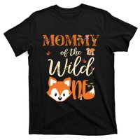 Mommy Of The Wild One Birthday Girl Fox Lover Mom Mother T-Shirt