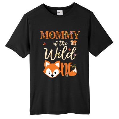 Mommy Of The Wild One Birthday Girl Fox Lover Mom Mother Tall Fusion ChromaSoft Performance T-Shirt