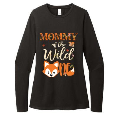 Mommy Of The Wild One Birthday Girl Fox Lover Mom Mother Womens CVC Long Sleeve Shirt