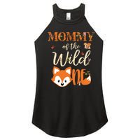 Mommy Of The Wild One Birthday Girl Fox Lover Mom Mother Women’s Perfect Tri Rocker Tank