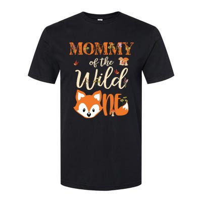 Mommy Of The Wild One Birthday Girl Fox Lover Mom Mother Softstyle CVC T-Shirt