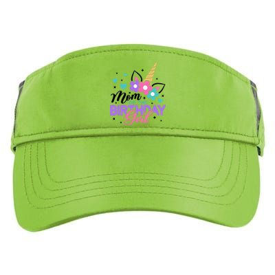 Mom Of The Birthday Girl Unicorn Girl Unicorn Birthday Adult Drive Performance Visor