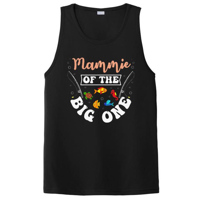 Mammie Of The Big One Fishing Birthday Party Bday PosiCharge Competitor Tank